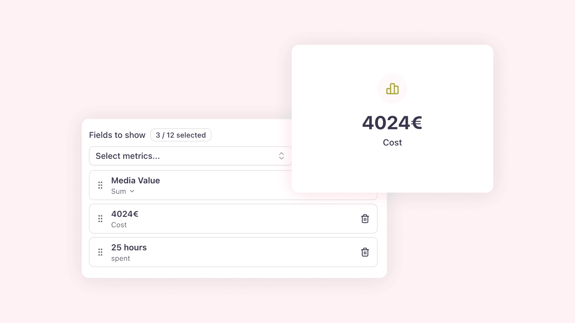 Add custom entries to your report summary