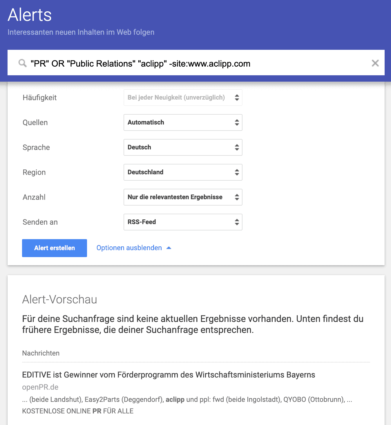 Google Alert