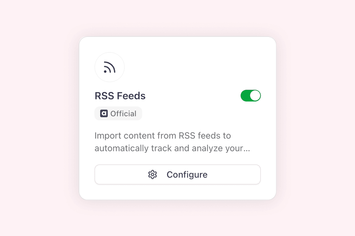 Integrations overview screenshot