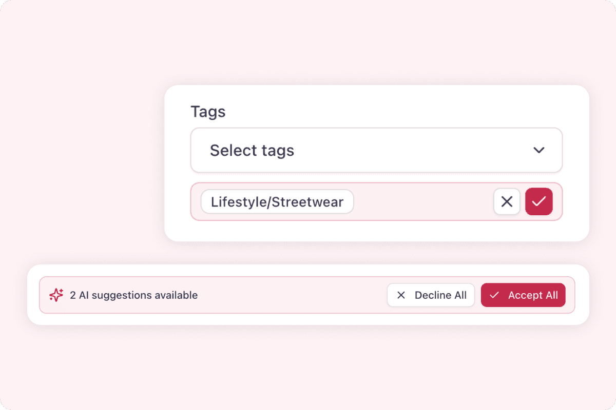 AI auto-completion filling in clipping metadata in aclipp