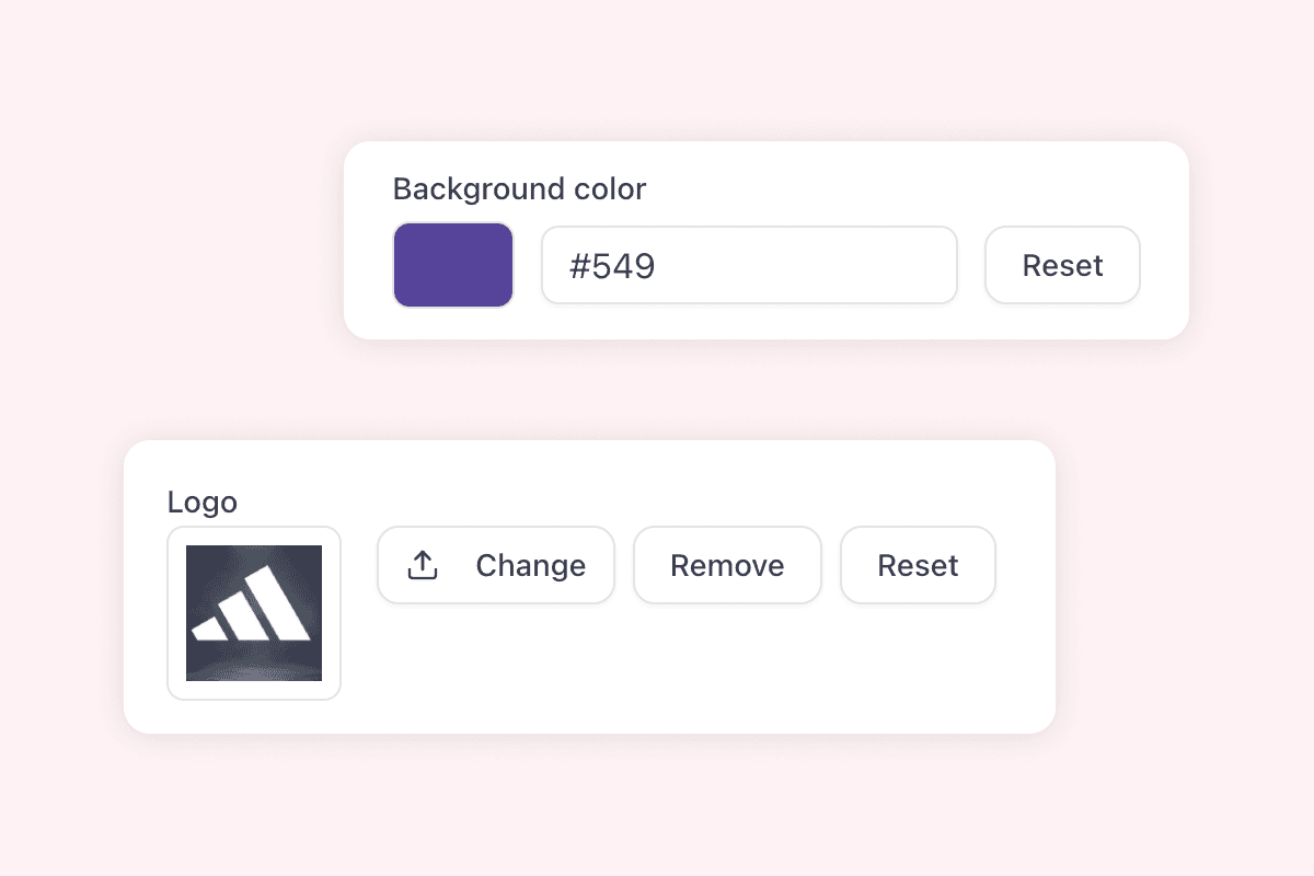 Report mit Logo und Markenfarben