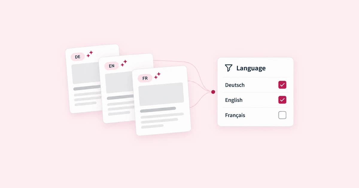 Filter your clippings by language
