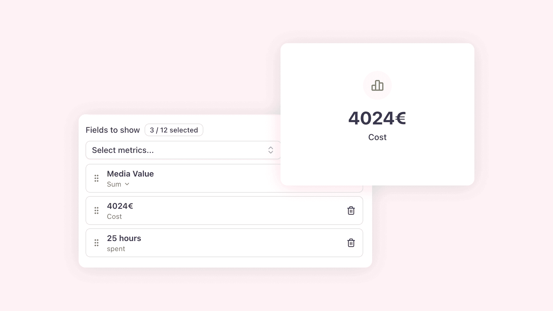 Add custom entries to your report summary