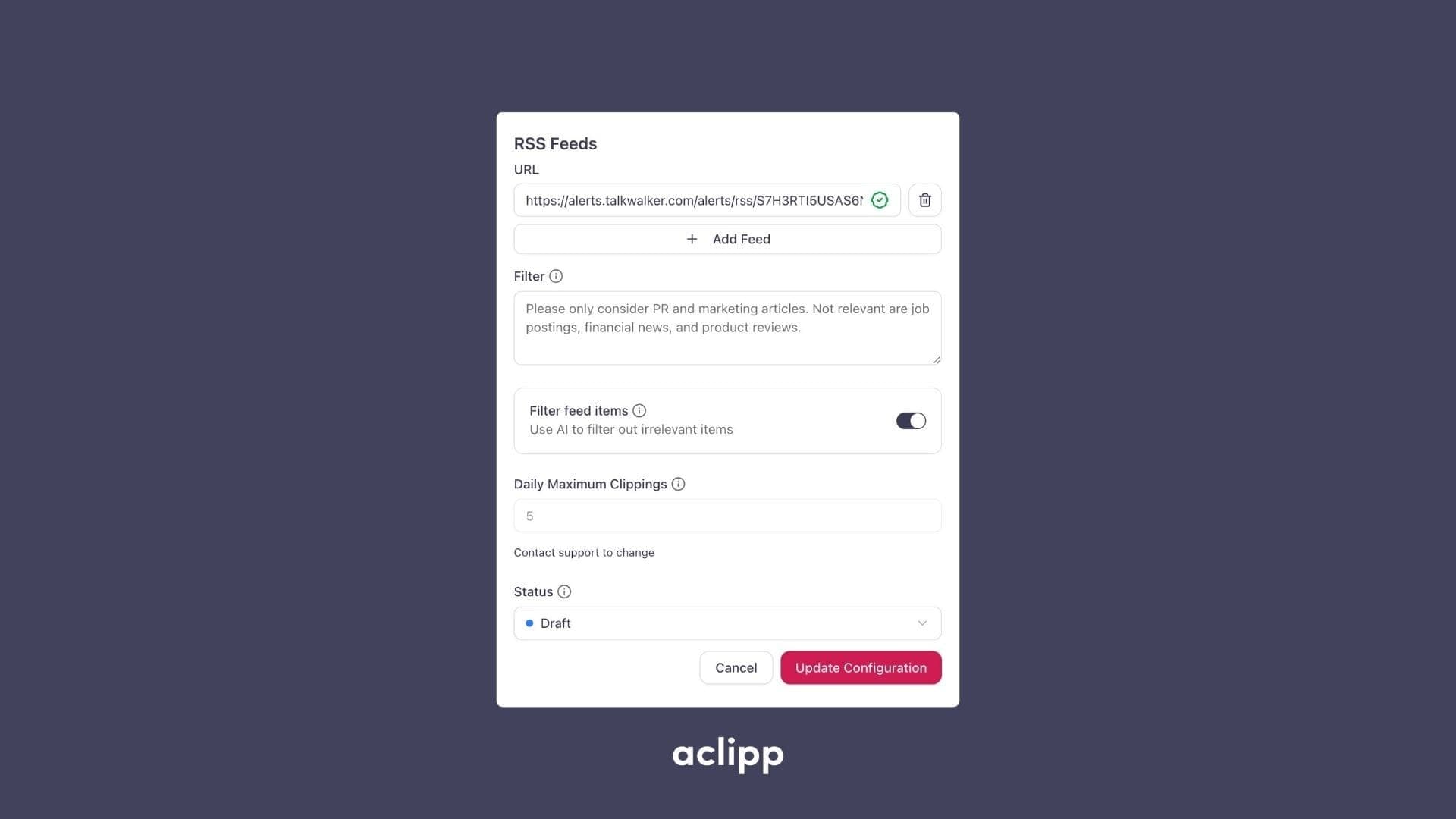 RSS Feed Integration
